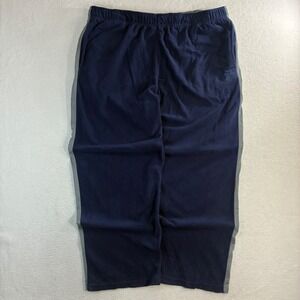 Y2K Starter Baggy Track Pants Mens 2XL Blue Sweatpants Loose Relaxed Drawstring